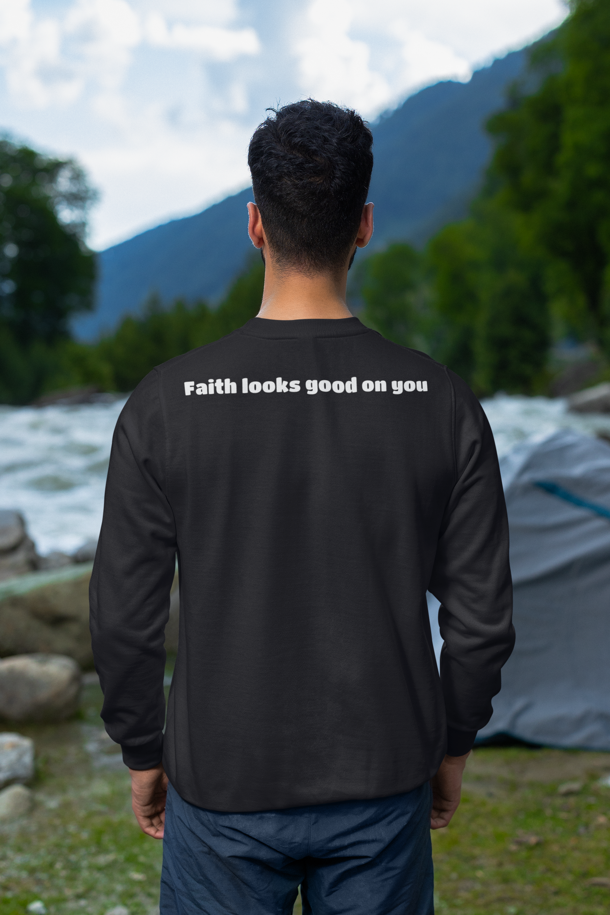 "Faith looks good on you" Sweater