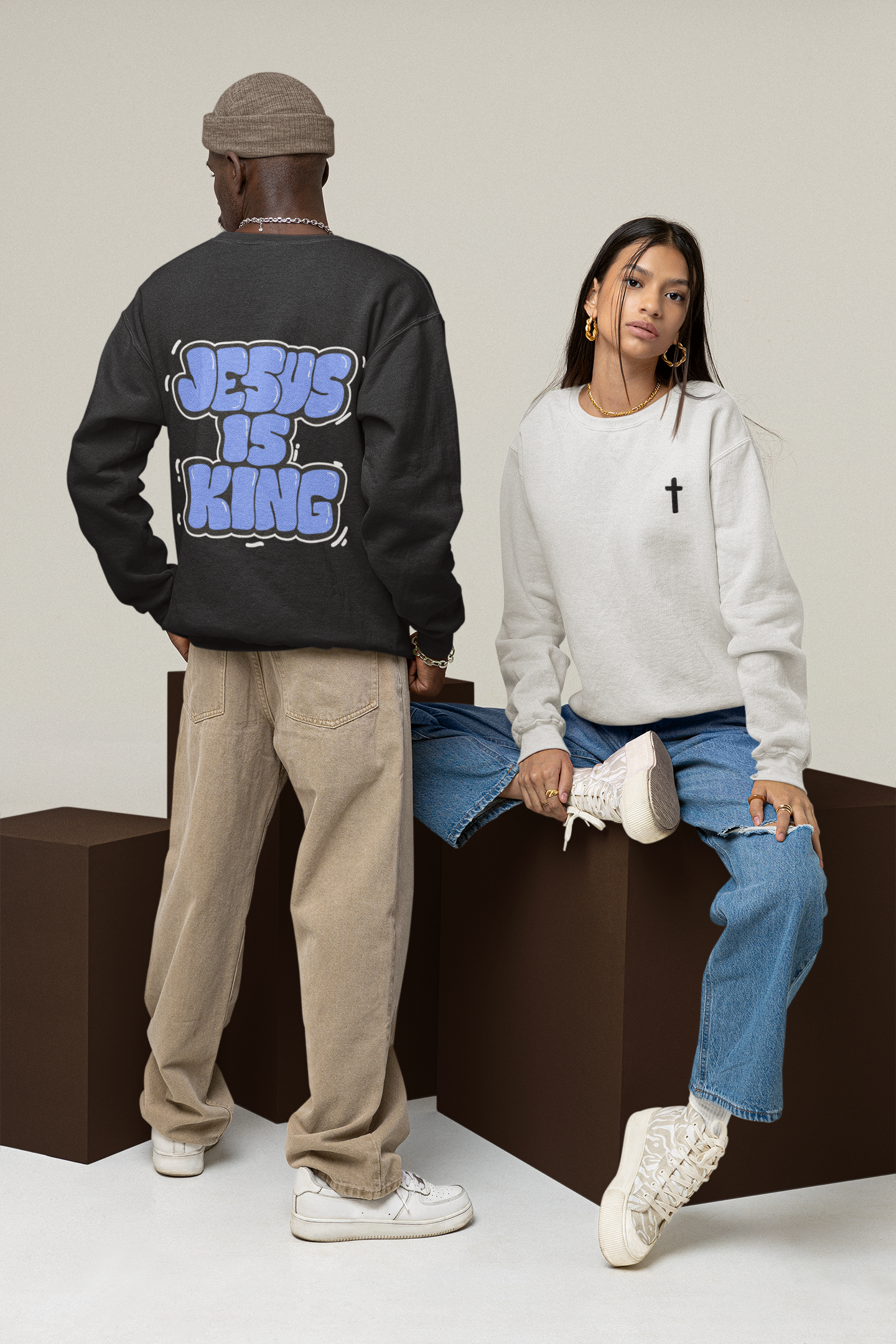 "Jesus Is King" Sweater