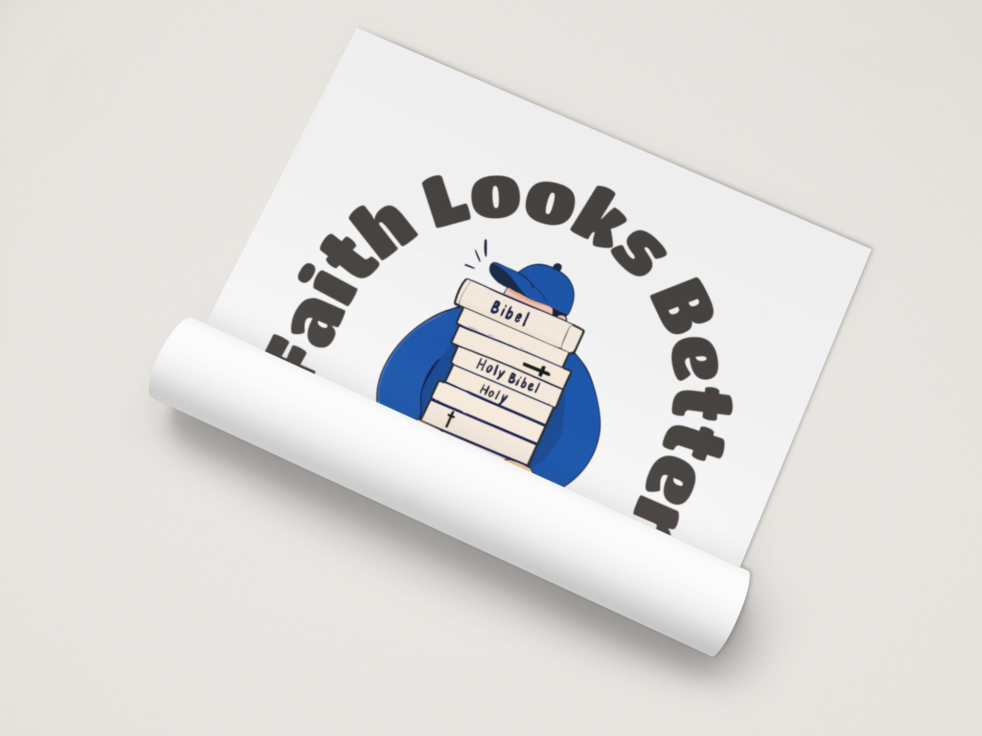 "Faith looks better when you study it" Premium Wall Art